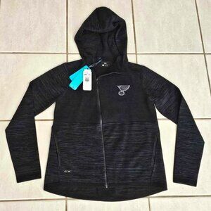 Brand New Womens Levelwear St. Louis Blues Full Zip Hooded Jacket Medium M NWT